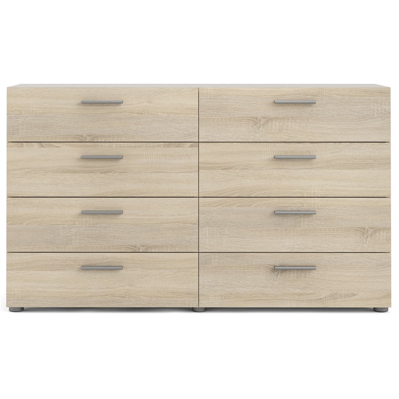 Loft 8 Drawer Double Dresser, Oak Structure