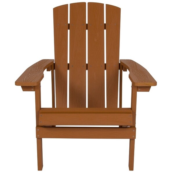 Outdoor AllWeather Poly Resin Wood Adirondack Chair