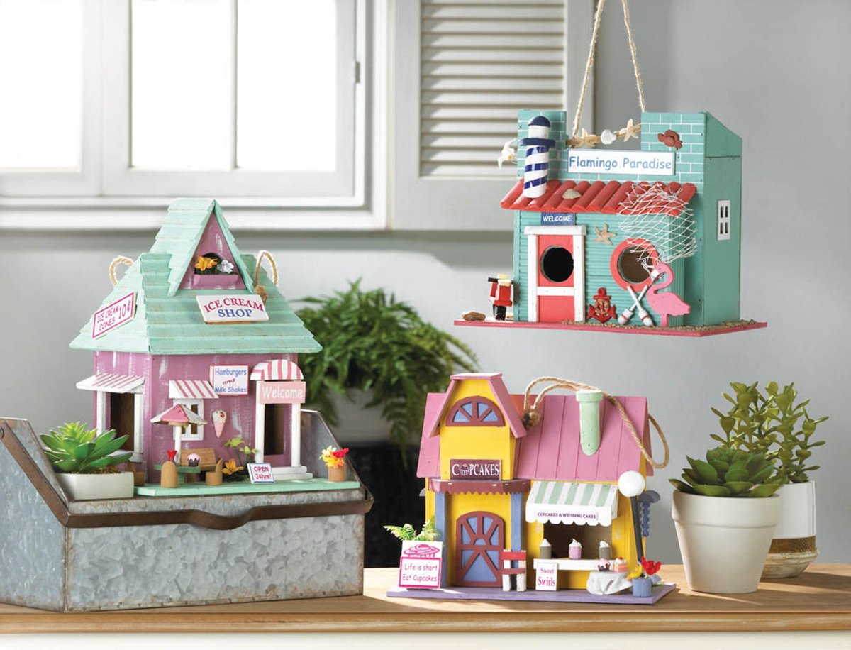 Zingz and Thingz Ice Cream Shop Bird House