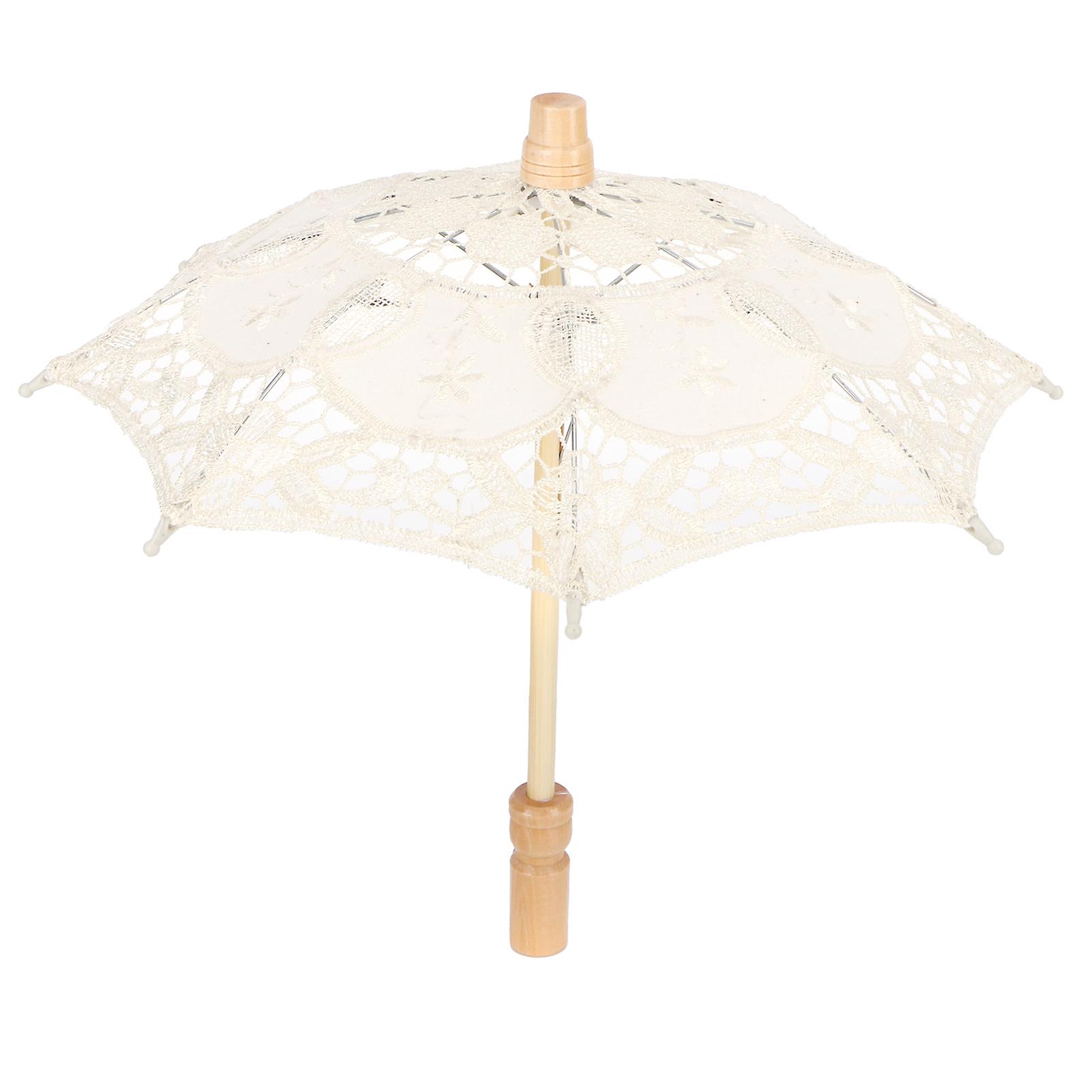 Lace UmbrellaŁŹLace Umbrella Parasol Vintage Bridal Umbrella Umbrella Props Time-Tested Durability