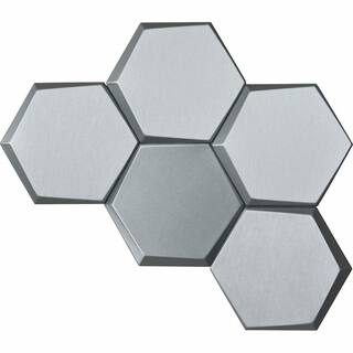 Art3d Silver Decorative 3D Wall Panels Faux Leather Tile for Interior Wall Living Room Bedroom Soundproofing panel 20-Pieces A12hd001H20