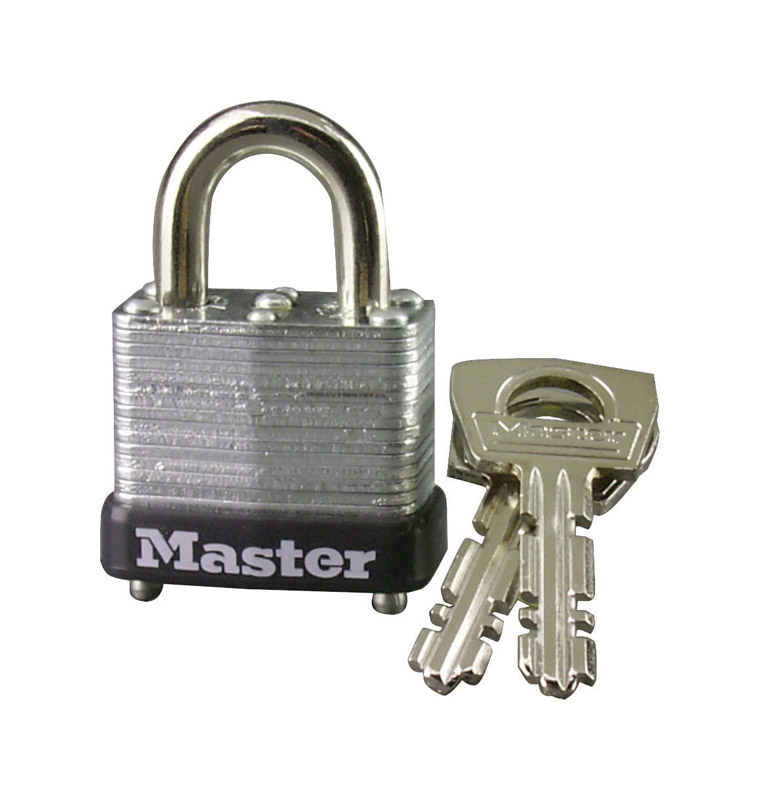 Master Lock 3/4 in. H X 9/16 in. W X 1 in. L Steel Warded Locking Padlock