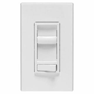 Leviton SureSlide 600-Watt Single-Pole3-Way Incandescent-CFL-LED Slide Dimmer White (3-Pack) VB1-06674-THD