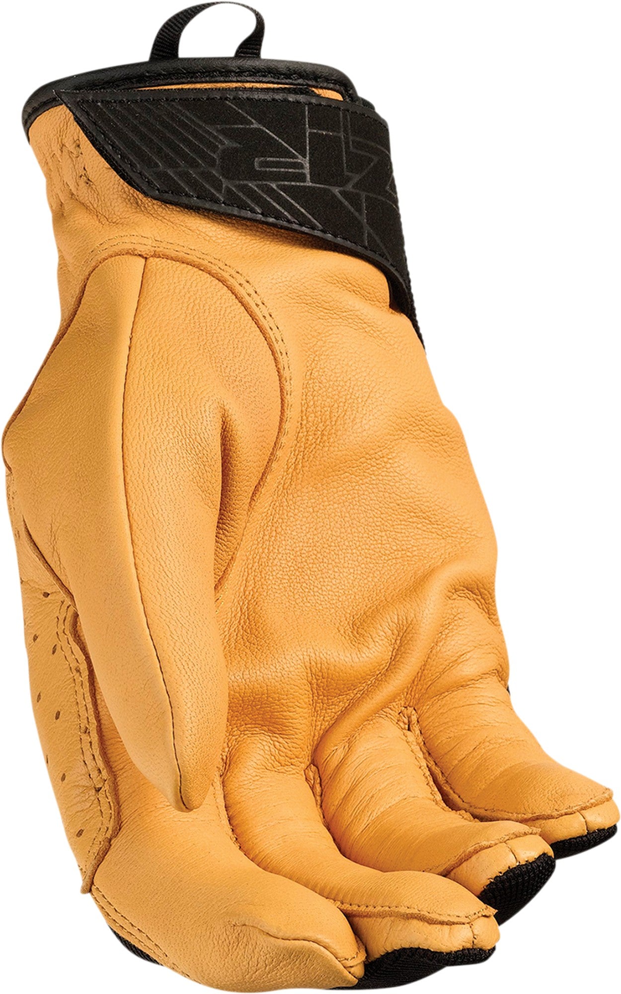 Z1R Ward Mens Leather Motorcycle Gloves Black/Tan XXL