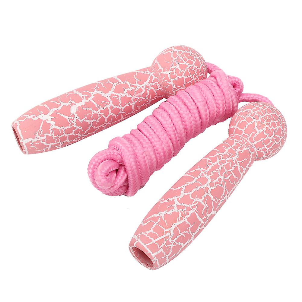 Children Wooden Adjustable Skipping Rope Student Adult Fitness Edicational Toypink