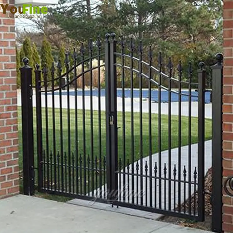 small customized house main iron gate for sales