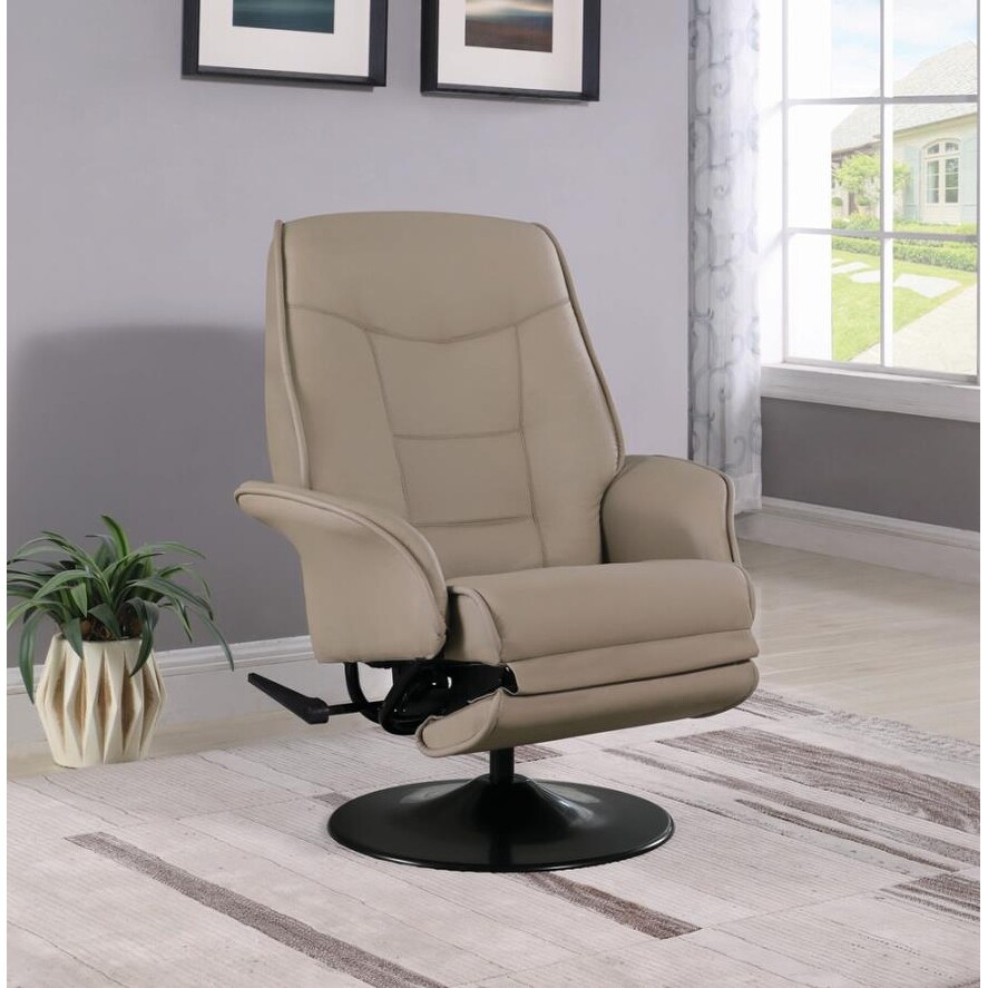 Swivel Recliner Leather Reclining Office Desk Chair High Back Footstop