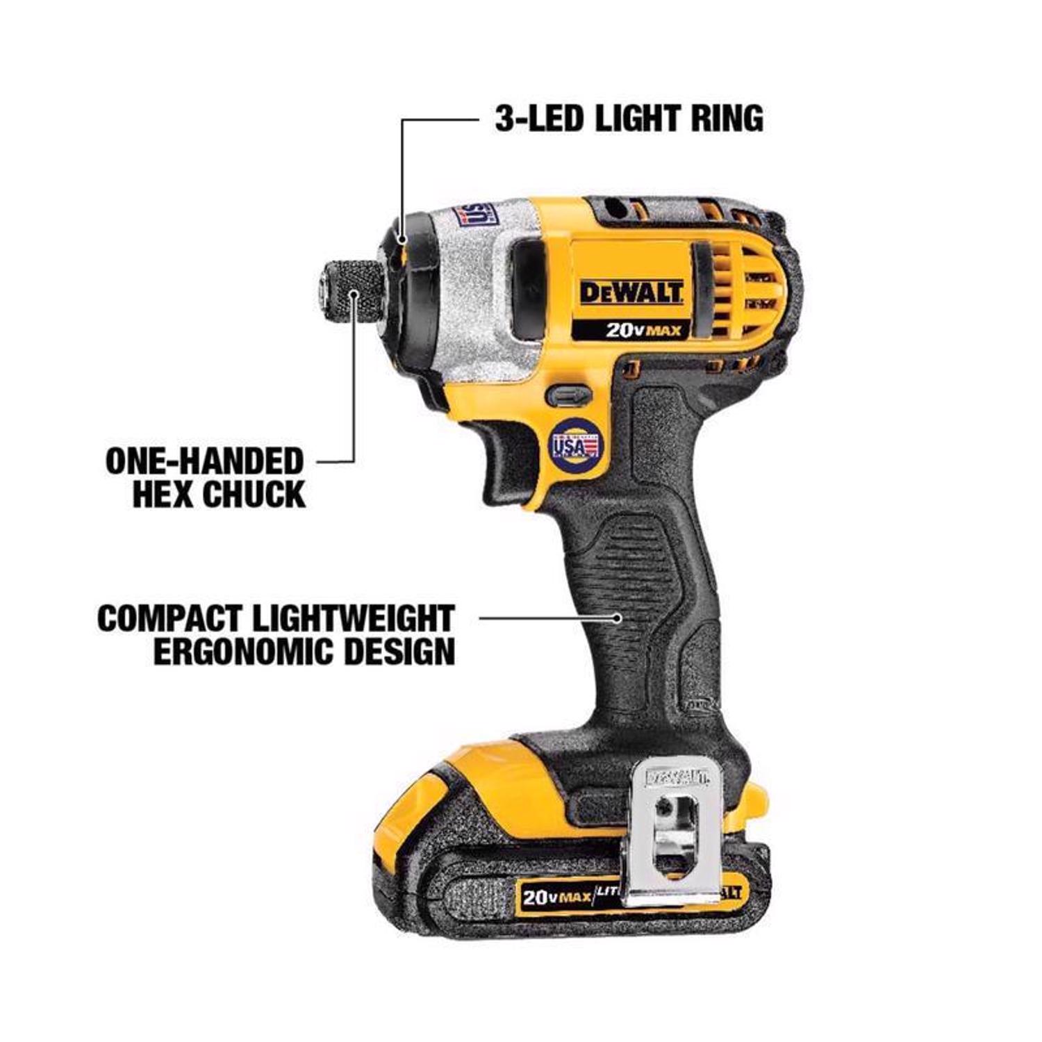 DW 20V MAX Cordless Brushed 7 Tool Combo Kit