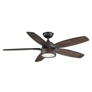 Home Decorators Collection Parkridge 52 in. LED Natural Iron Ceiling Fan With Light and Remote Control YG614-NI