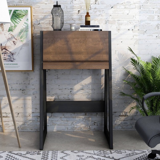 Tella Contemporary Storage Desk Homes Inside Out