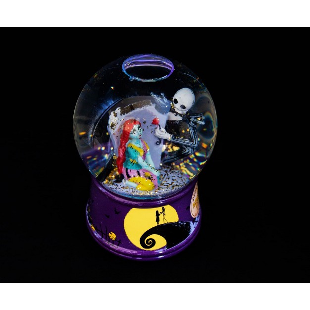 Silver Buffalo Disney Nightmare Before Christmas Jack amp Sally Light up Snow Globe 6 Inches