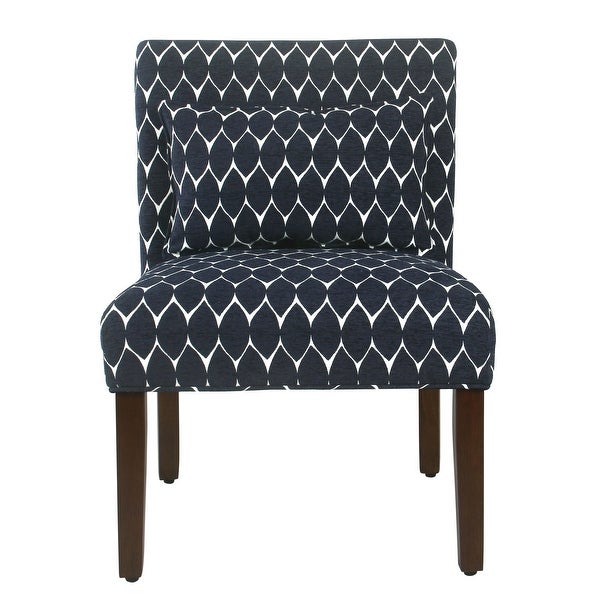 Porch and Den Valderrama Geometric Patterned Accent Chair with Pillow