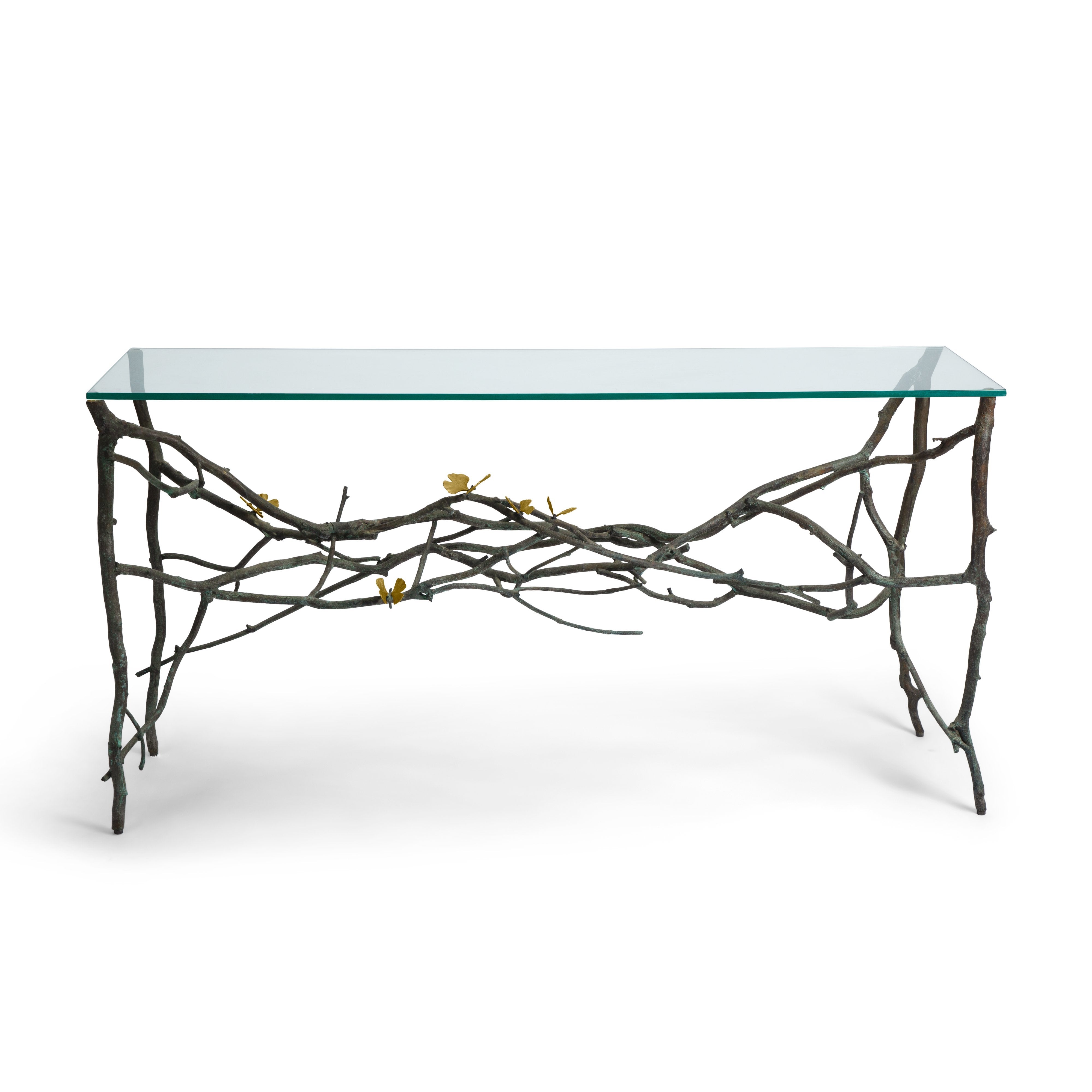 Butterfly Ginkgo Console Table