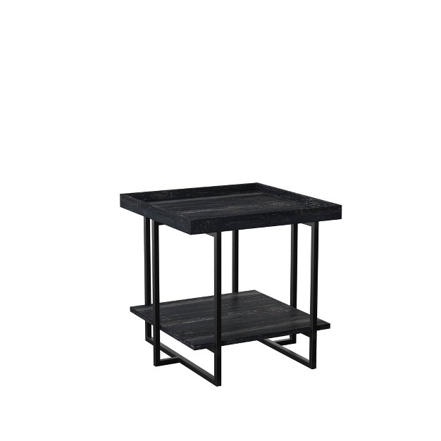 Franda Tray Top End Table Black Mibasics