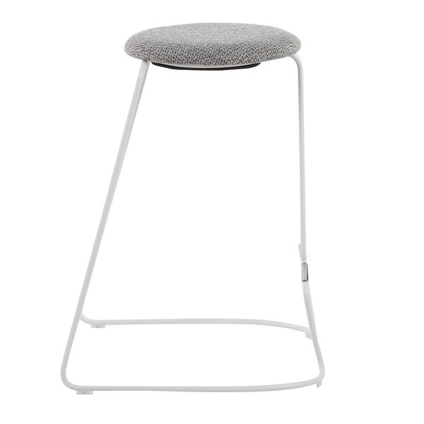 Strick and Bolton Anya Counter Stool in White Metal - Set of 2