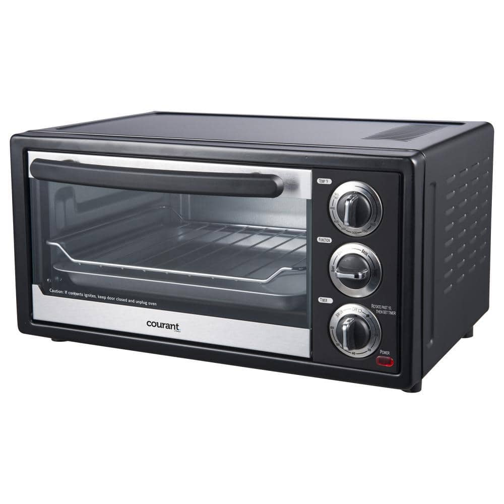 Courant 6-Slice Black Convection and Broil Toaster Oven TO-1564