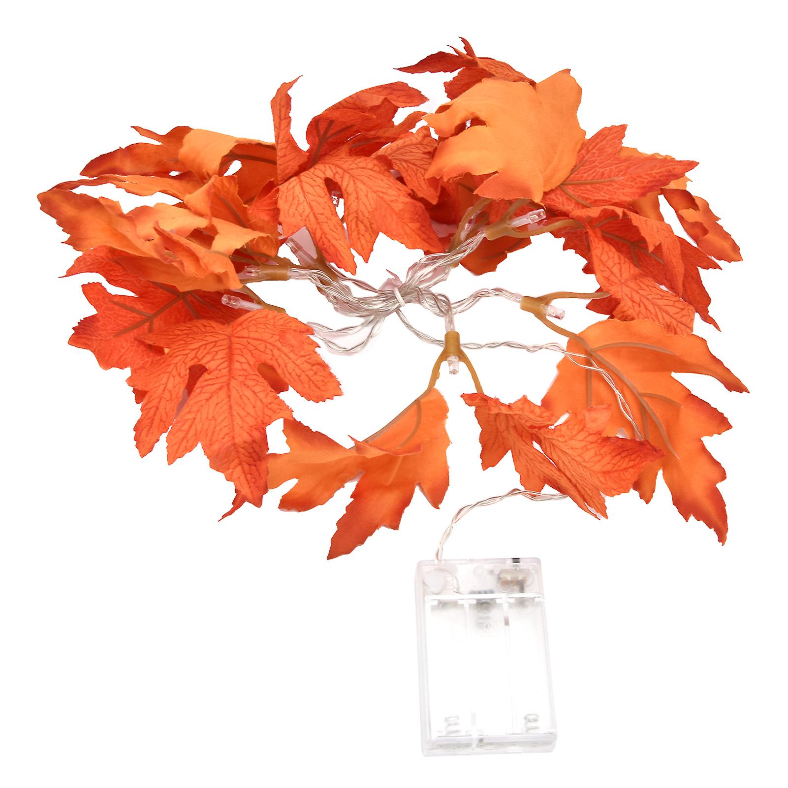 10led Maple Leaves String Light Led Decorative String Light For Home Holiday Indoor Decor