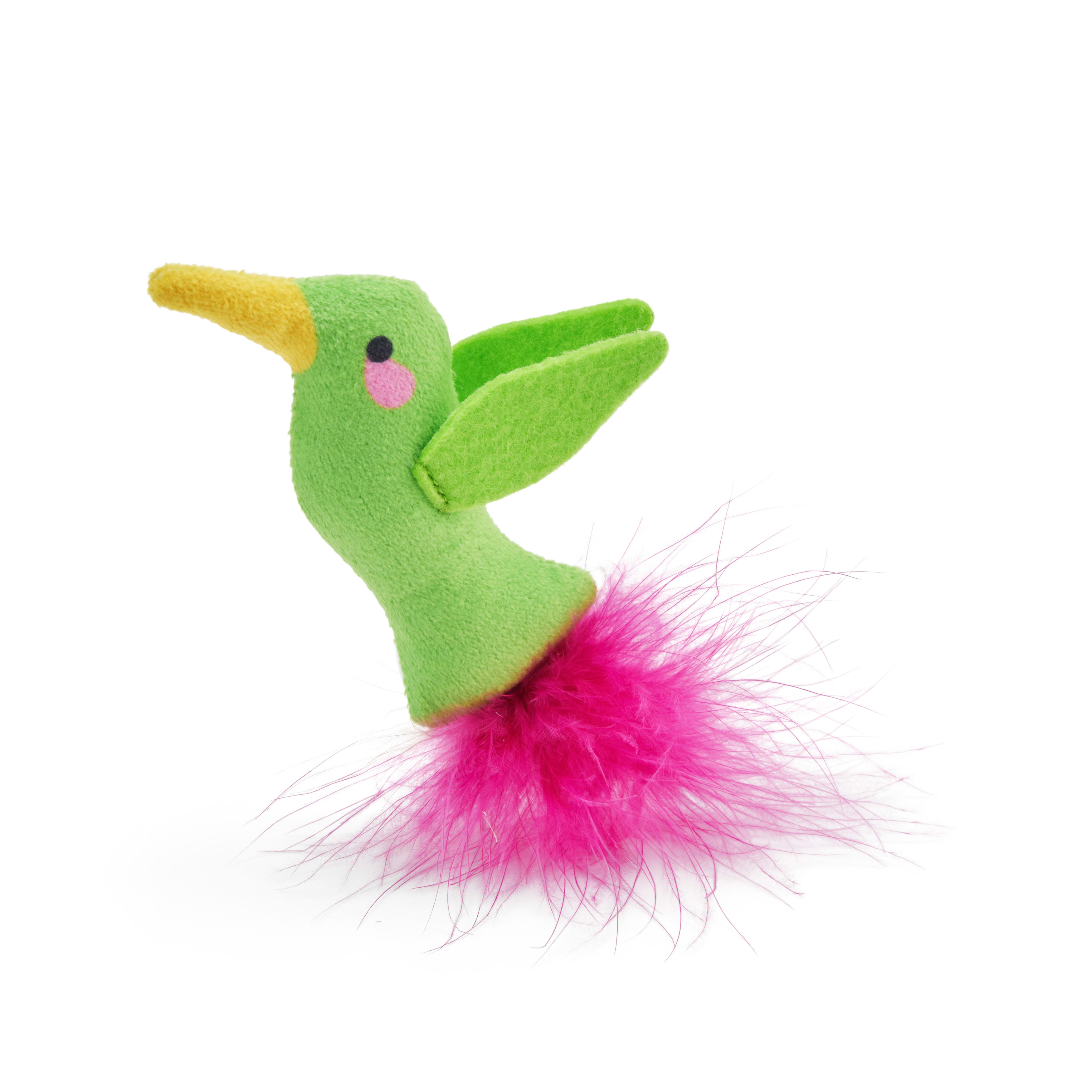 Leaps  Bounds Feathered Bird Cat Toy， X-Small