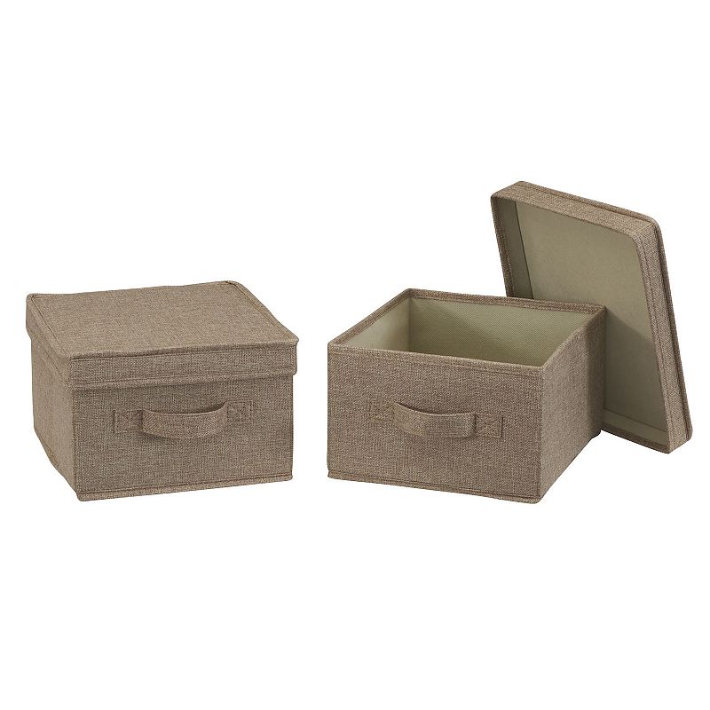 Household Essentials Medium Storage Boxes with Lids 2-pack Set