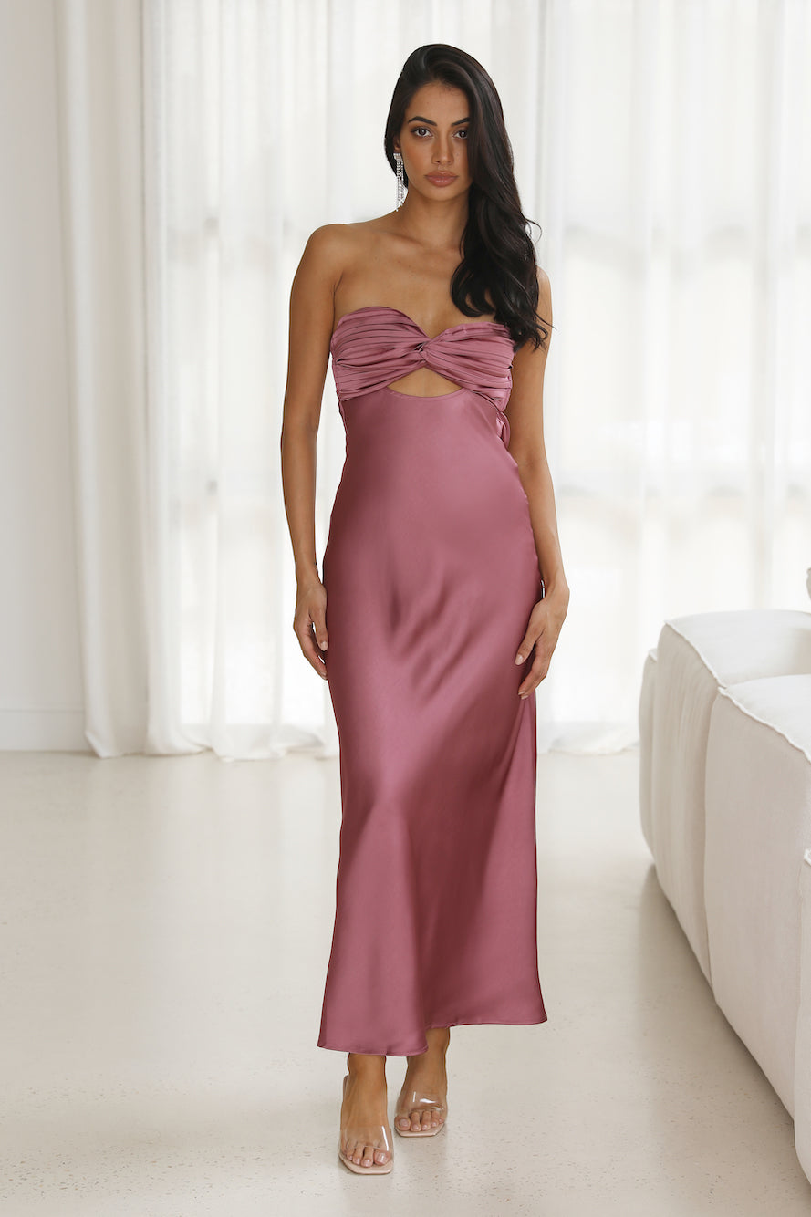 Up And Downs Maxi Dress Rose