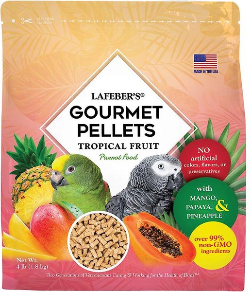 Lafeber Tropical Fruit Gourmet Pellets Parrot Bird Food