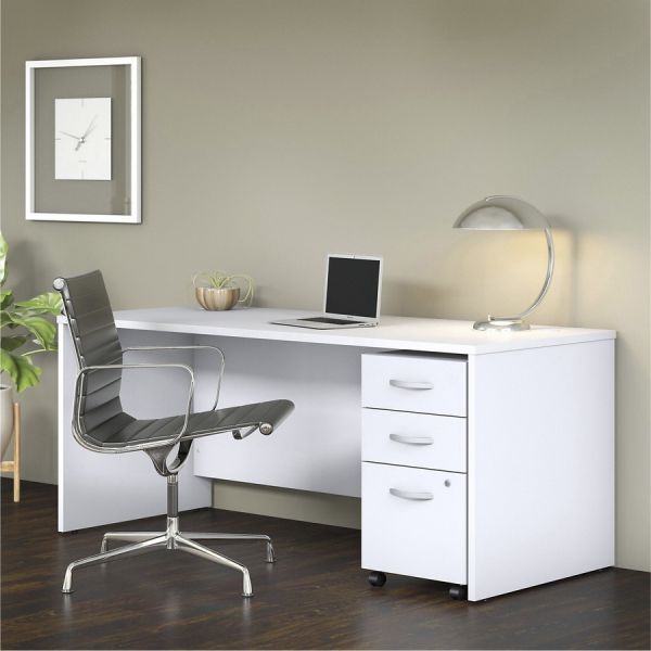 Bush Business Furniture Studio C 72W x 30D Office Desk in White