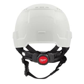 MW BOLT White Type 2 Class C Front Brim Vented Safety Helmet with High Visibility Mesh Sunshade 48-73-1320-48-73-1072