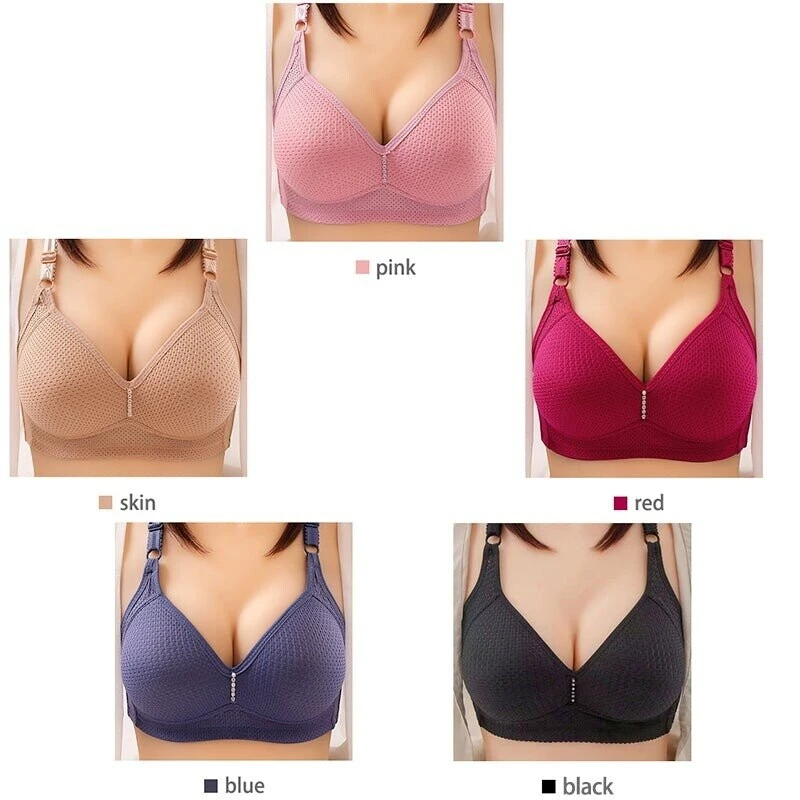 🔥Plus Size Bra Women Underwear Wire Free Comfort  Soft Breathable🔥