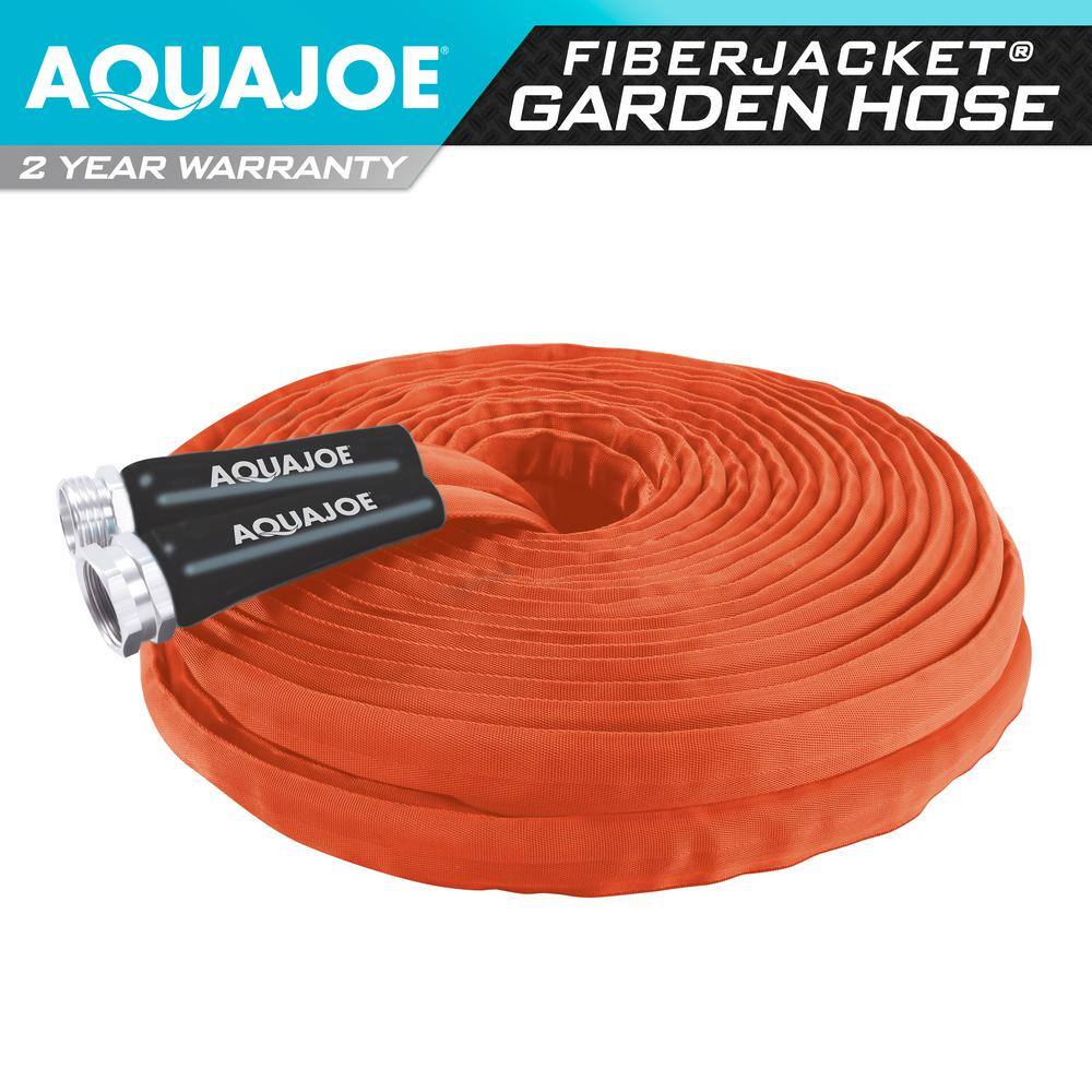 AQUA JOE 34 in. Dia x 75 ft. FiberJacket Contractor Grade Hose AJFJH75-34-CTR