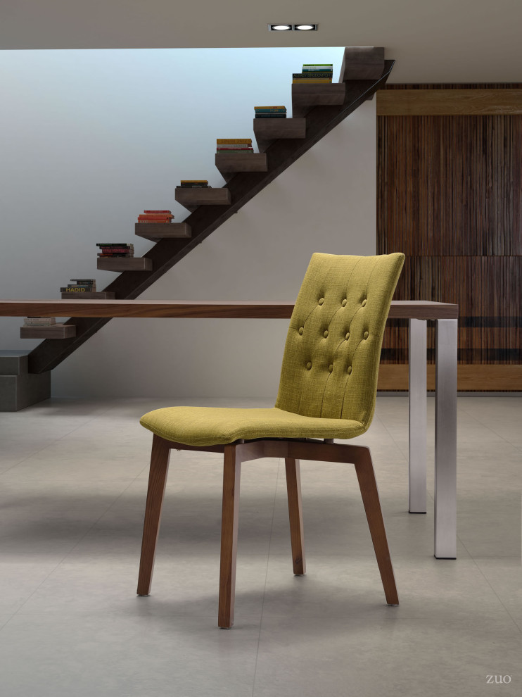 Orebro Dining Chair (Set of 2) Pea Green   Midcentury   Dining Chairs   by Sideboards and Things  Houzz