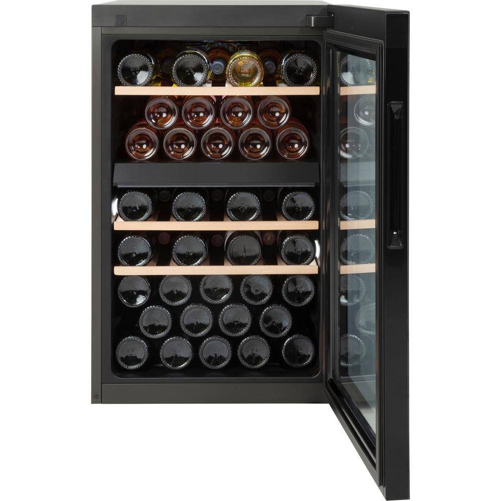 Haier Dual Zone 44-Bottle Free Standing Wine Cooler QWR04DGRGB