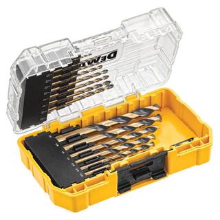 DW Black and Gold Twist Drill Bit Set (15-Piece) DWA1195