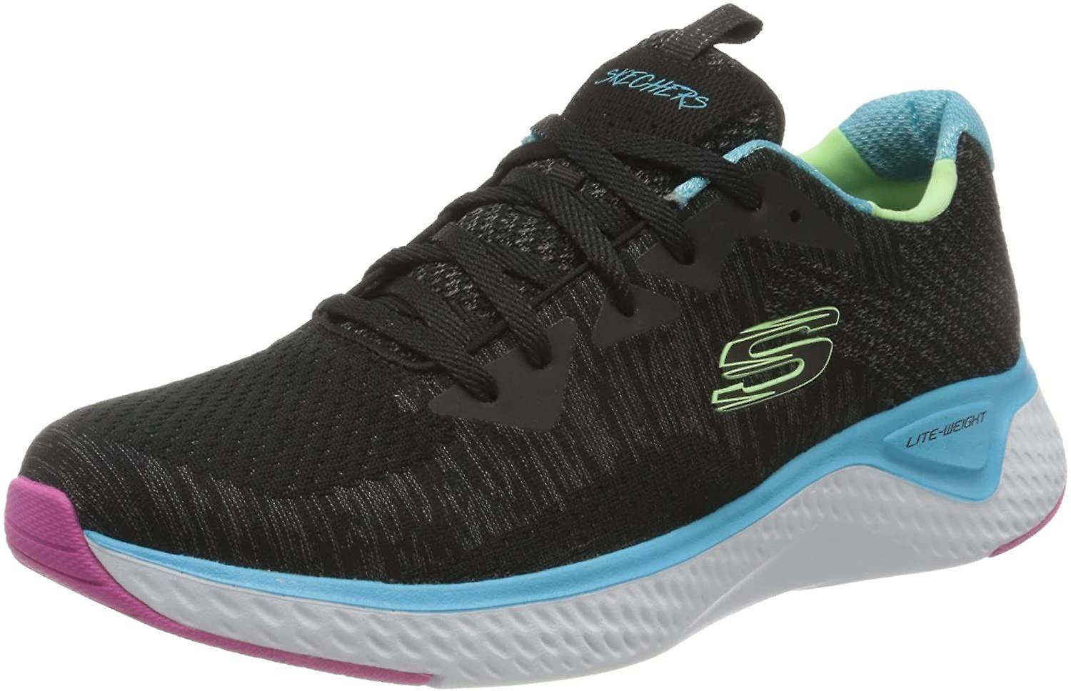 Skechers Solar Fuse Brisk Escape Black Multi Womens Trainers Sneakers