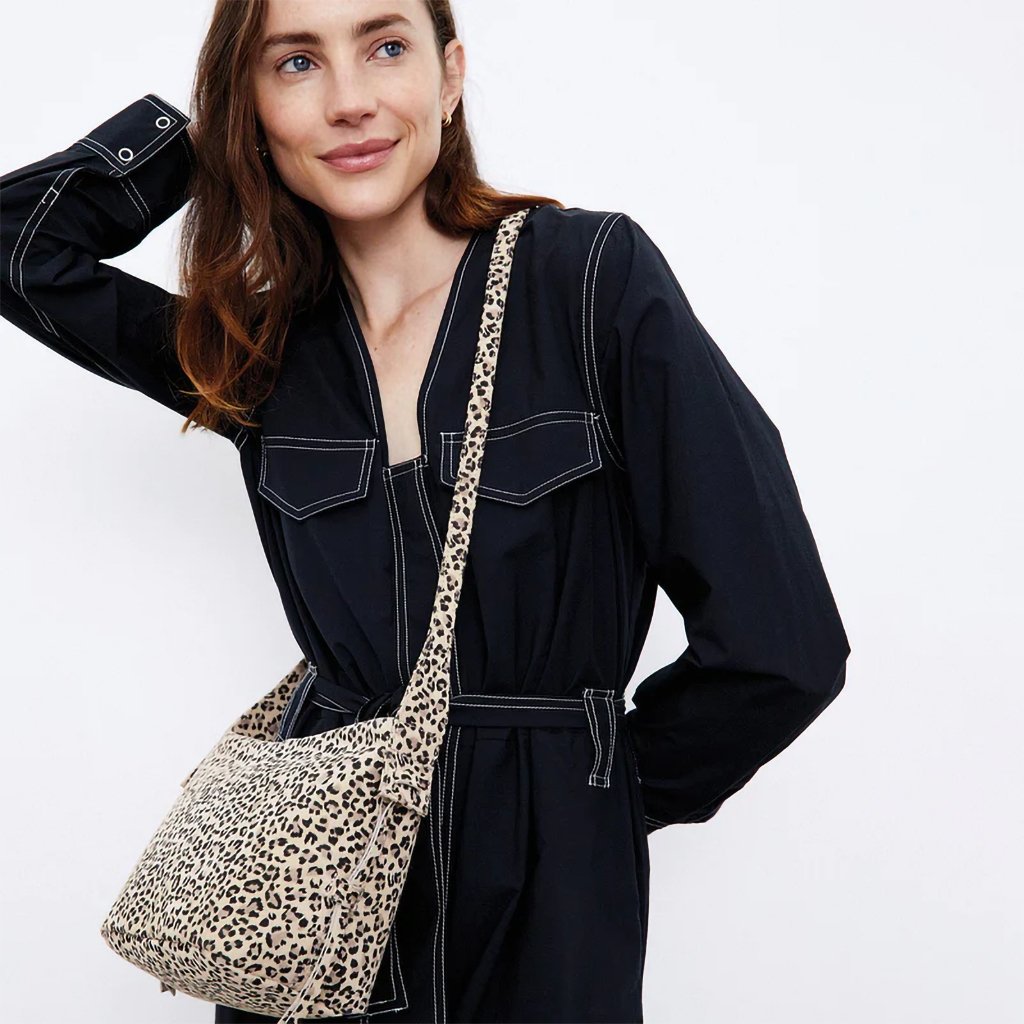 Hobo  Bonita Crossbody in Printed Leather - Mini Leopard