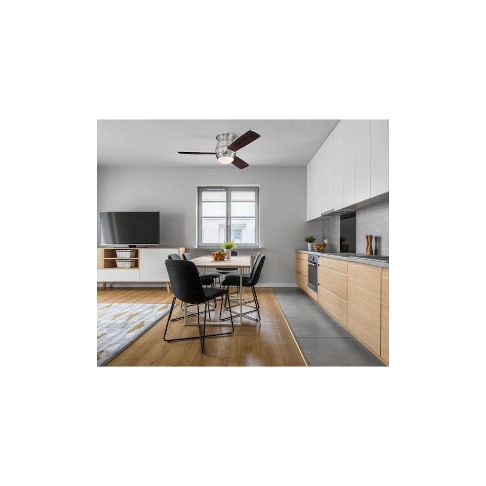 Westinghouse 44 Halley Brushed Nickel LED Indoor Ceiling Fan ;