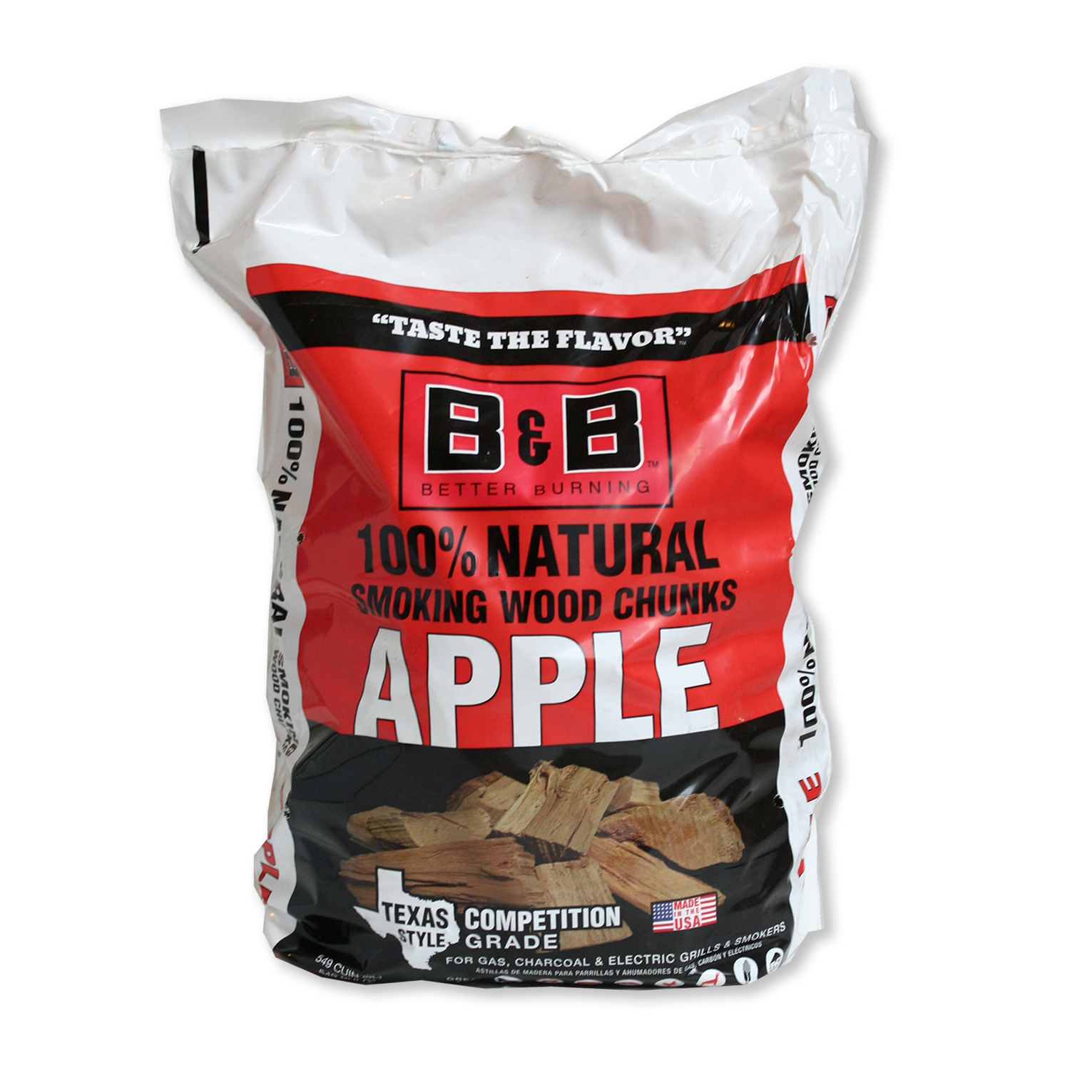 BandB Charcoal All Natural Apple Wood Smoking Chunks 549 cu in