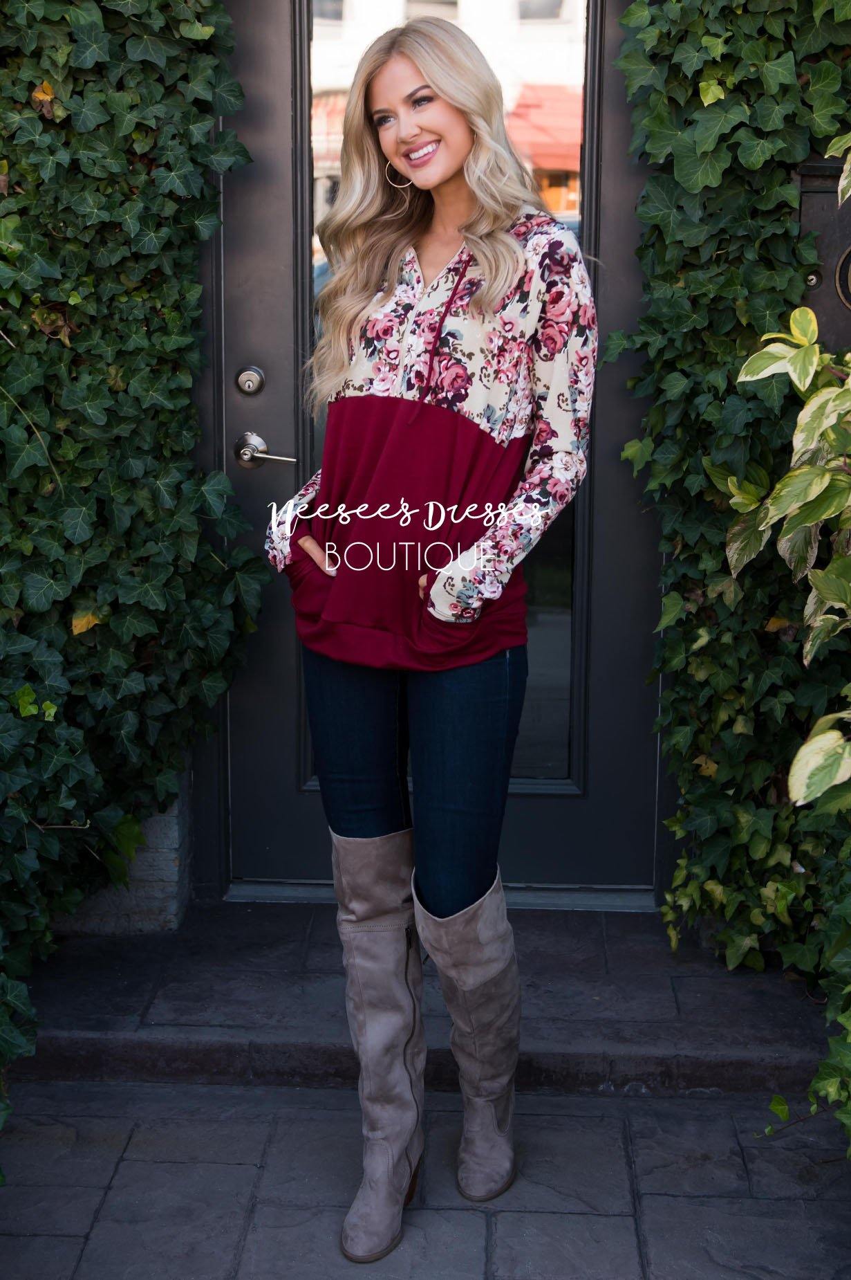 Fun and Fabulous Floral Hoodie