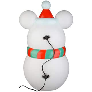 23.62 in. H x 9.25 in. W x 14.57 in. L Christmas Lighted Blow Mold Outdoor Decor-Stylized Mickey Mouse Snowman G-111196