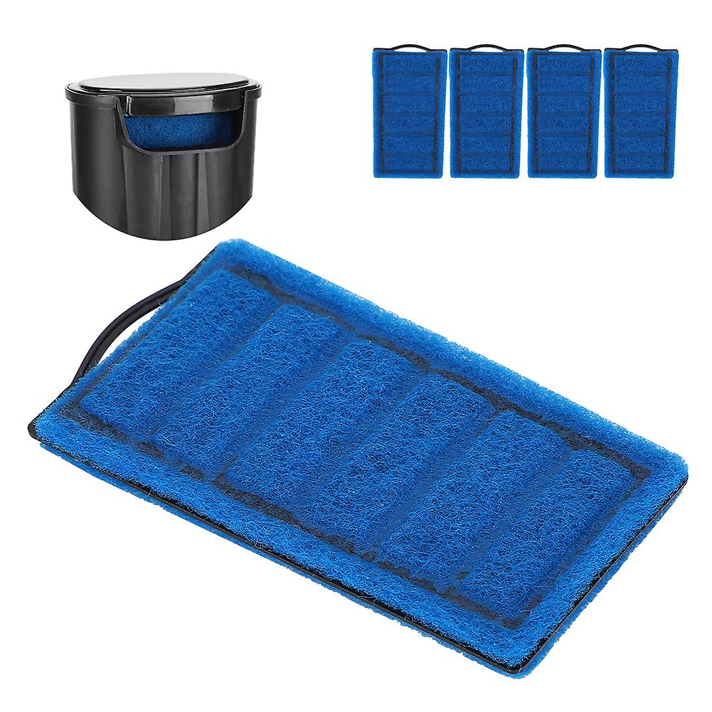 4pcs Blue Filter Cartridges Aquarium Tortoise Tank Carbon Filter Element Replacement