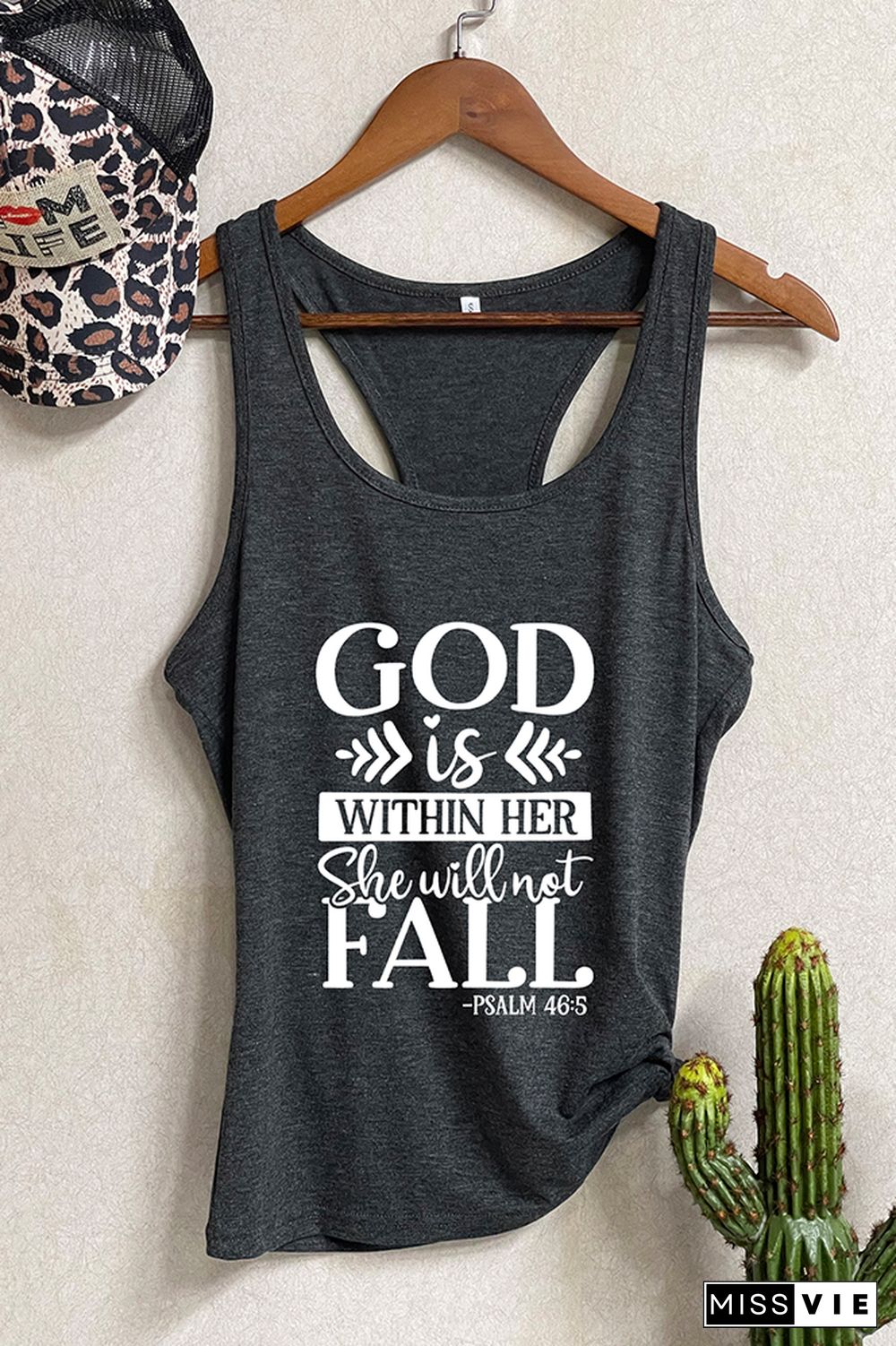 God is within her she will not fall Sleeveless Tank Top Wholesale