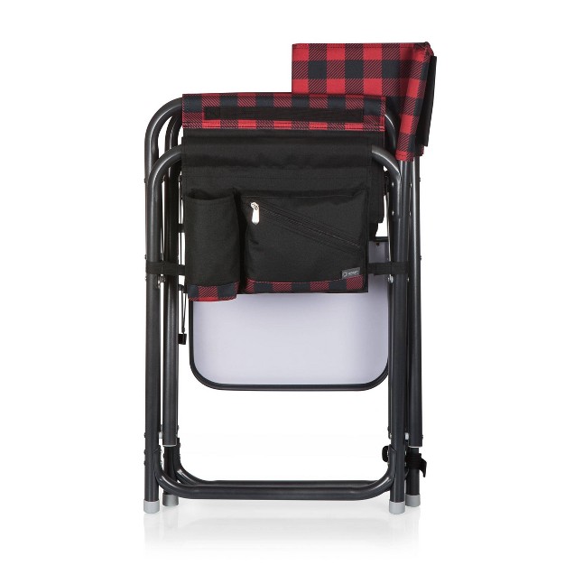 Picnic Time Outdoor Directors Chair Red black