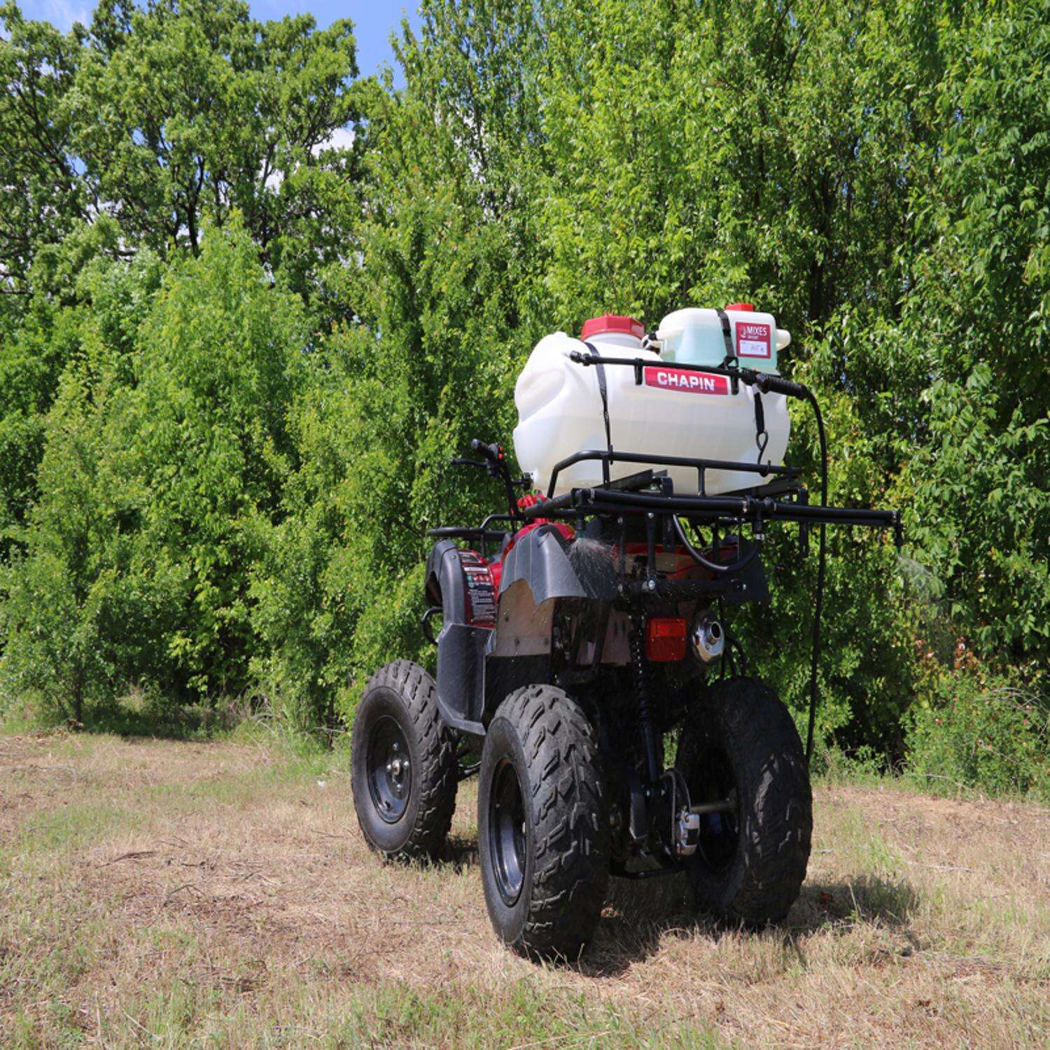 Chapin Mixes on Exit 25 gal Sprayer ATV Sprayer