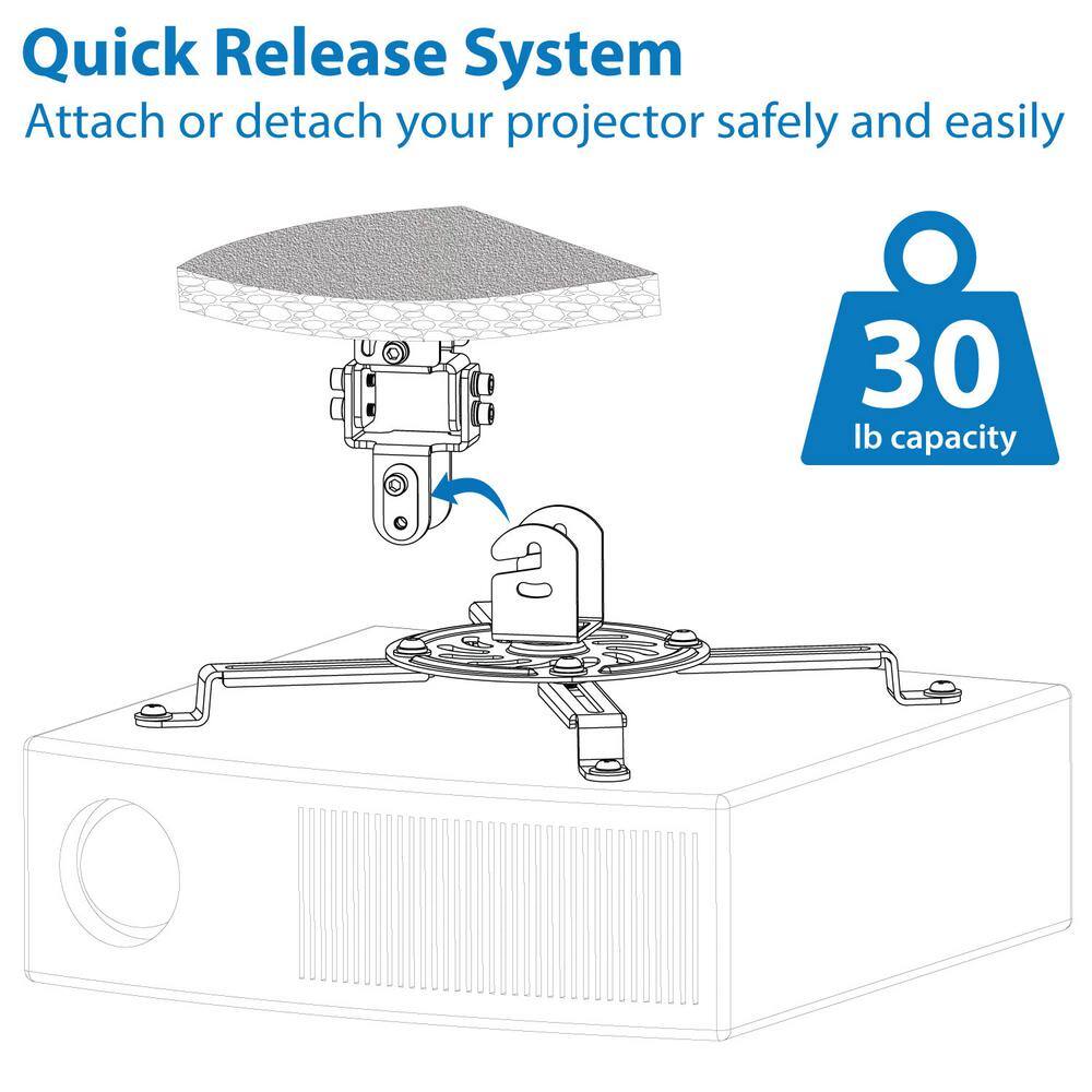 mount-it! Universal Projector Ceiling Mount MI-606S