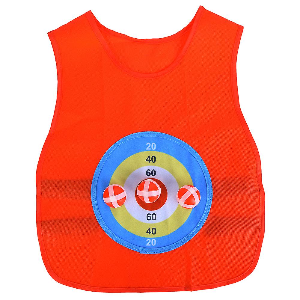 Children's Sticky Ball Jersey Outdoor Toss Sticking Target Game Vest Kids Fun Sports Toyred