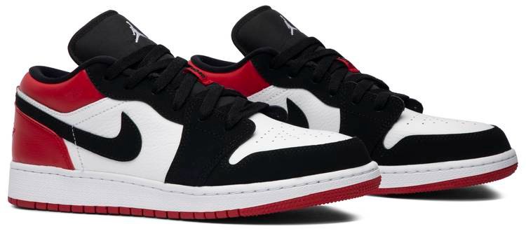 Air Jordan 1 Low GS 'Black Toe' 553560-116