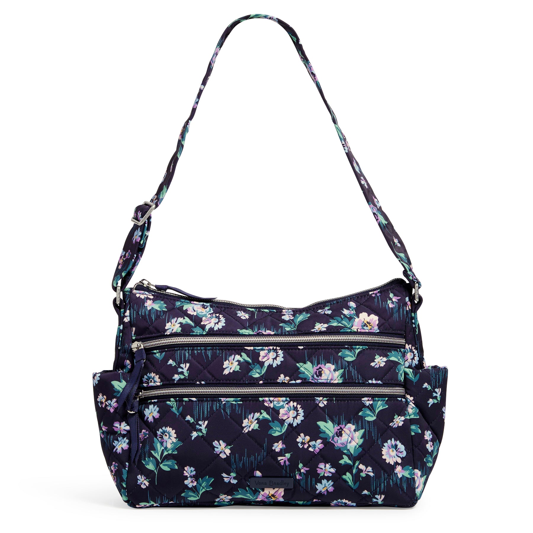 Triple Zip Shoulder Bag