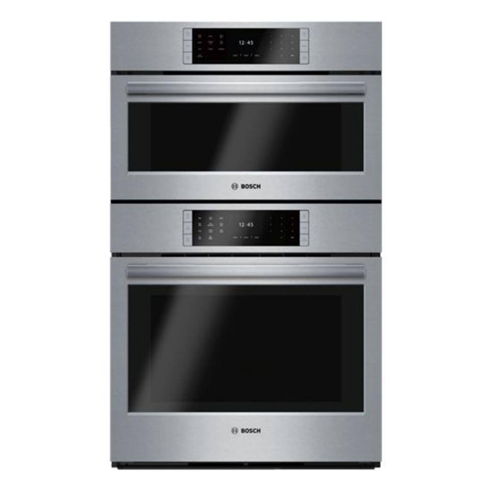 Bosch Benchmark Benchmark Series 30 in. Built-In Combination Double Electric Convection Wall Oven with Steam Oven in Stainless Steel HSLP751UC