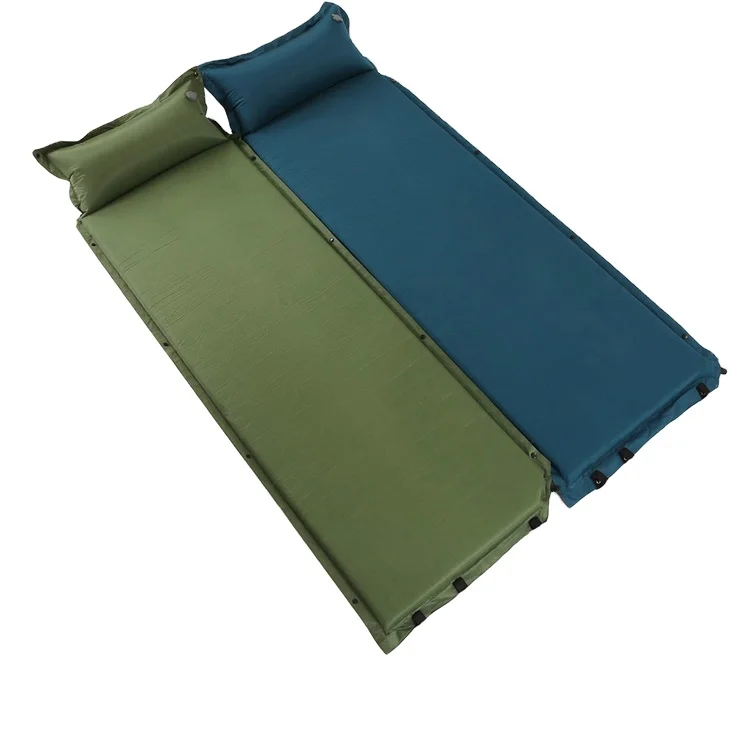 Custom Outdoor Self Inflating Inflatable Camp Mattress Ultralight Summer Sleeping Mat Pad Air Mattress Isomatte For Camping