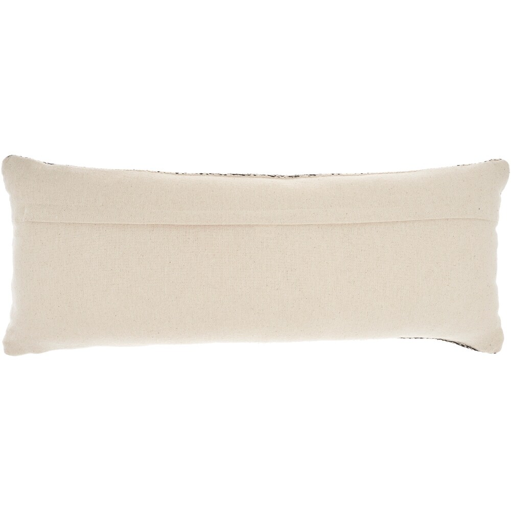 Mina Victory Life Styles Woven Cotton Modern Solid Throw Pillow   ( 12\