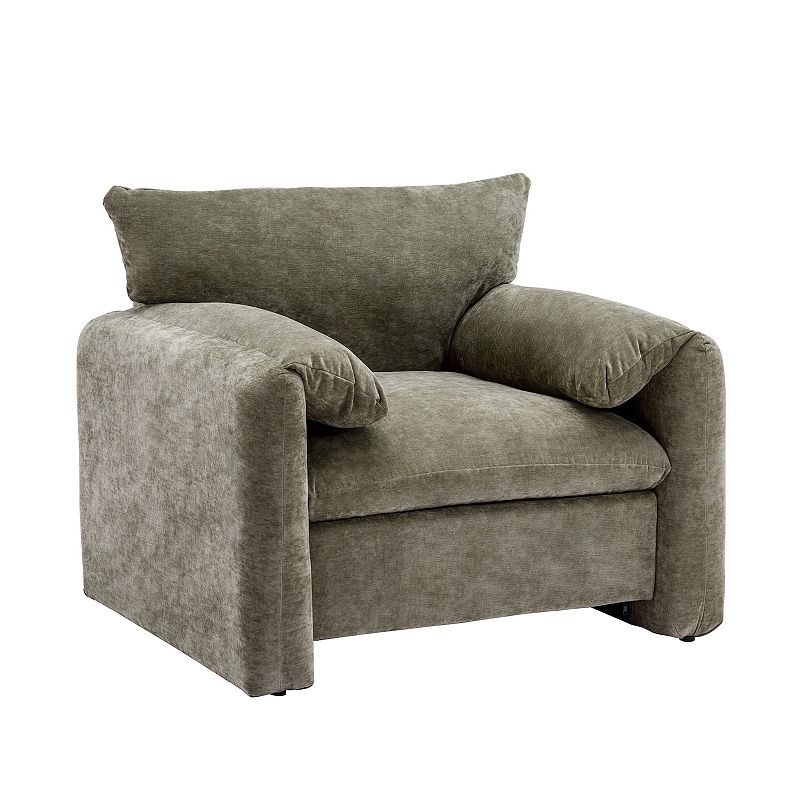 Modern Style Chenille Oversized Armchair Accent Chair Single Sofa